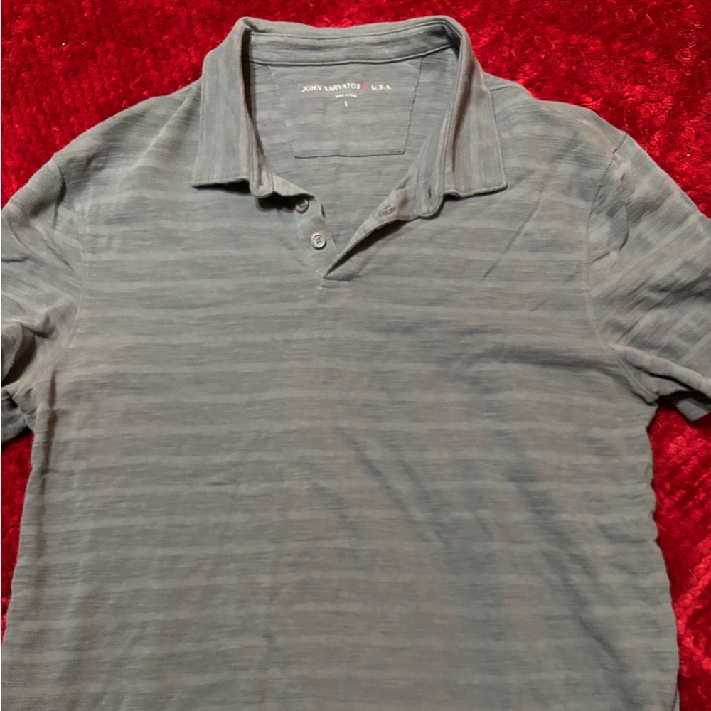 Men’s short sleeve polo size L John Varvatos